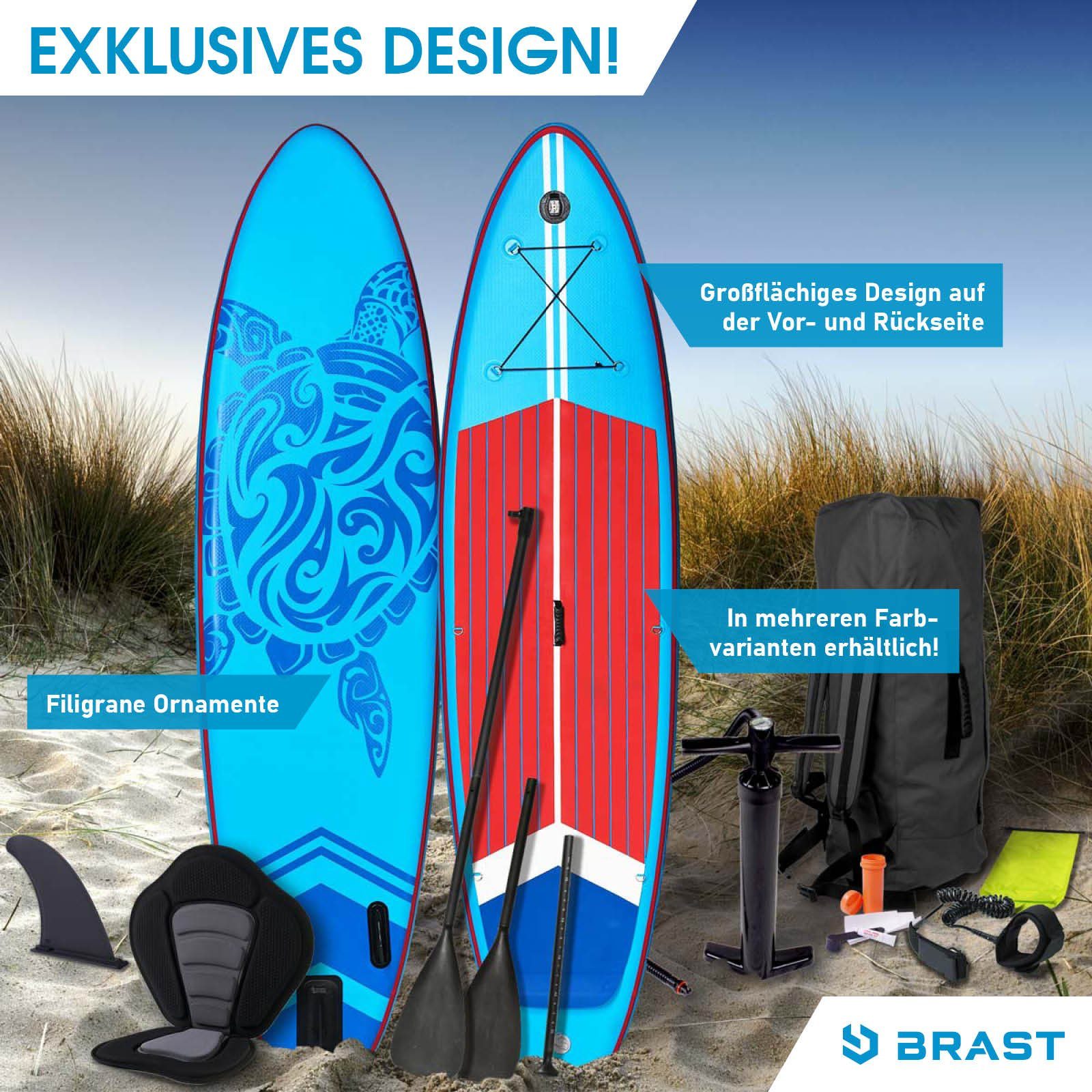 BRAST SUP-Board BRAST SUP Board SUPER Set Aufblasbares Stand up Paddle