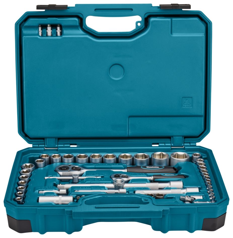 Conjunto de ferramentas manuais Makita E-10883 com 221 peças em estojo