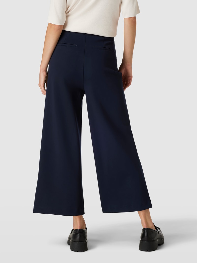 Culotte mit Ziernähten in dunkelblau