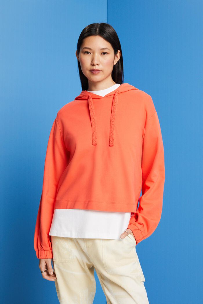 Hoodie-Sweatshirt mit Stickerei