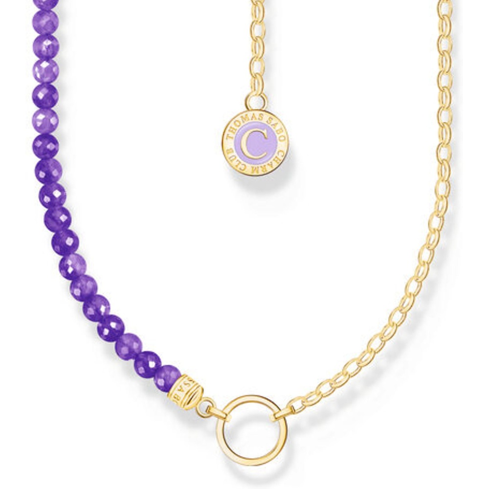 Thomas Sabo Chaînette Argent, Émail violet collier