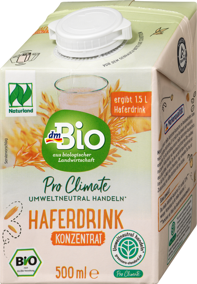 Haferdrink Konzentrat 0,5 l ergibt 1,5 l, 0,5 l