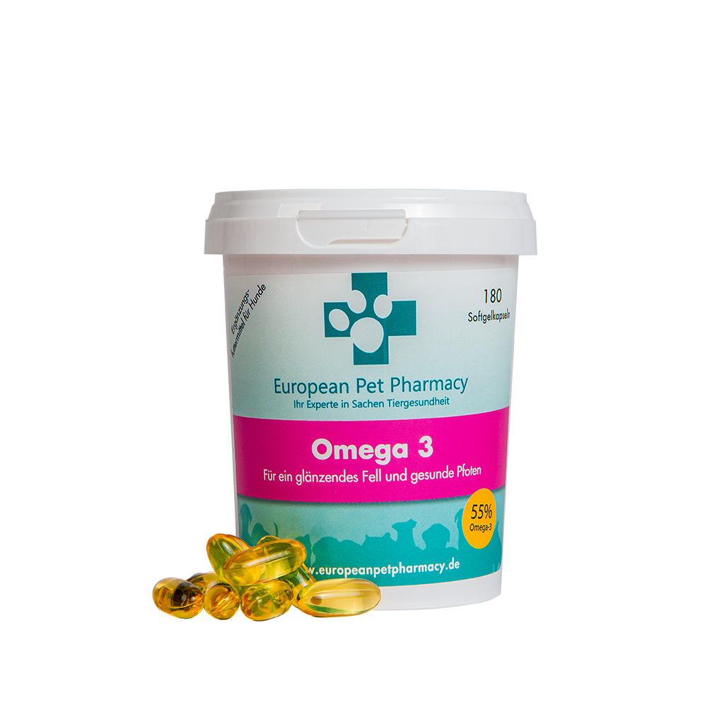 Europeanpetpharmacy Ergänzungsfutter & Aufzucht Europeanpetpharmacy Omega 3 180 Softgelkapseln