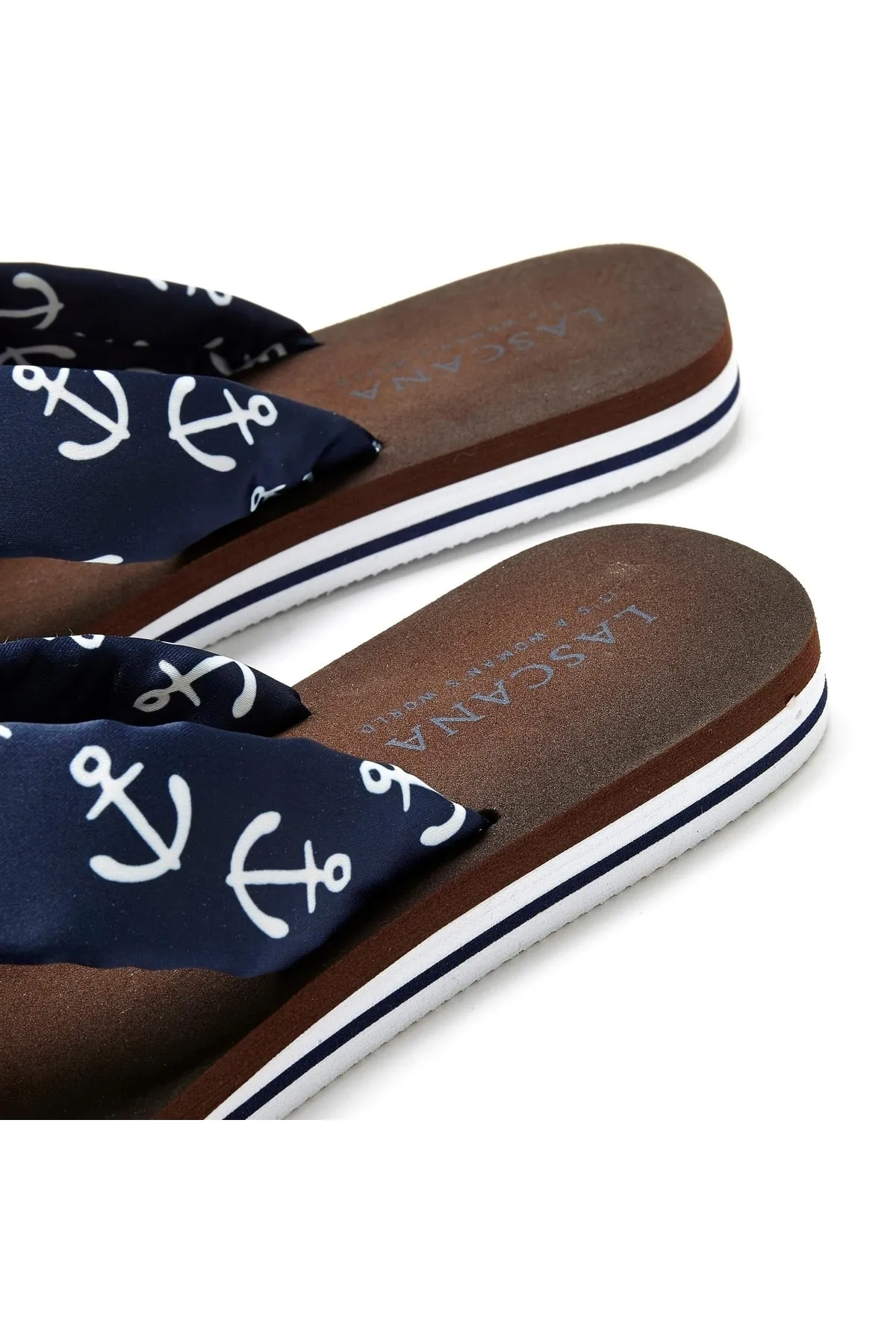 LASCANA  Sandalette - Blau - Flacher Absatz