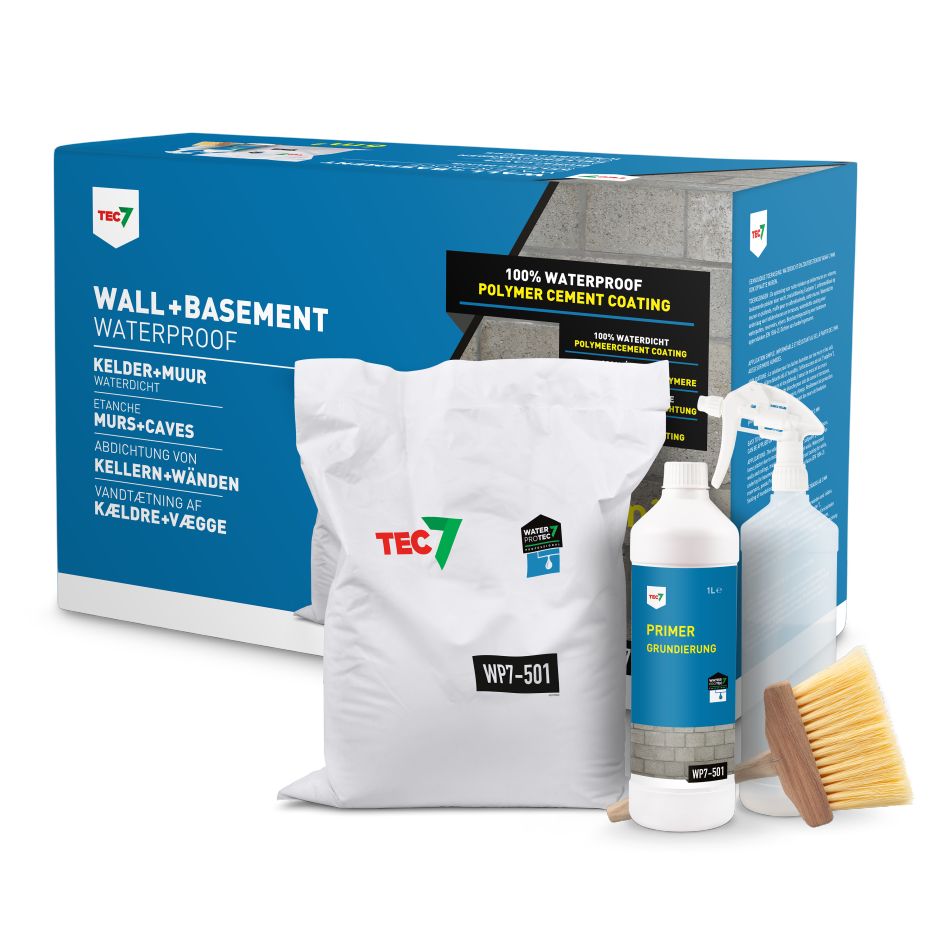 TEC7 WP7-501 Keller- und Wandabdichtungsset aus Polymerzement