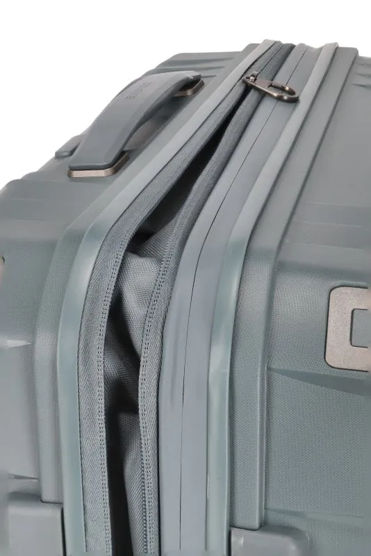 Travelite ELVAA Trolley M mit 4 Rollen (erweiterbar) - Blaugrau