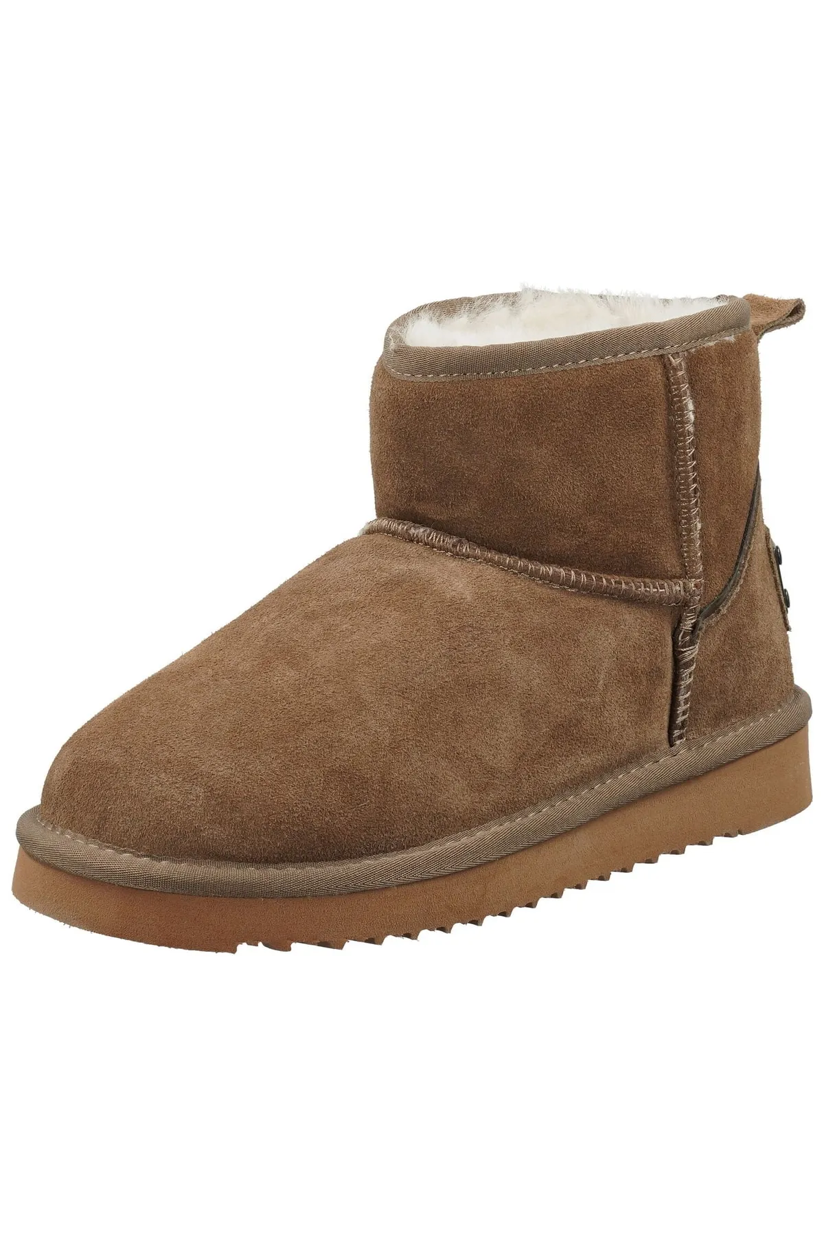 Mustang  Stiefelette - Beige - Flacher Absatz