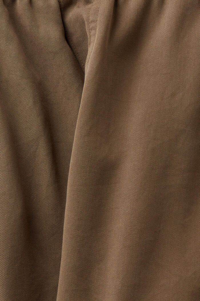Shorts aus TENCEL™ mit Bindegürtel