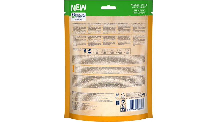 Vitakraft Hundesnack Chicken Hühnchenfilet 250 g