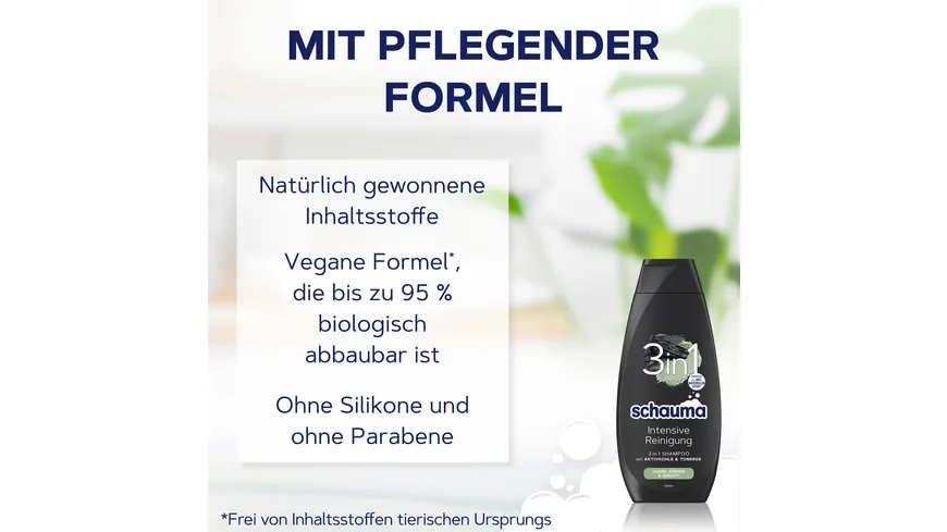 SCHAUMA Shampoo 3in1 Intensive Reinigung 400ml 400 ml