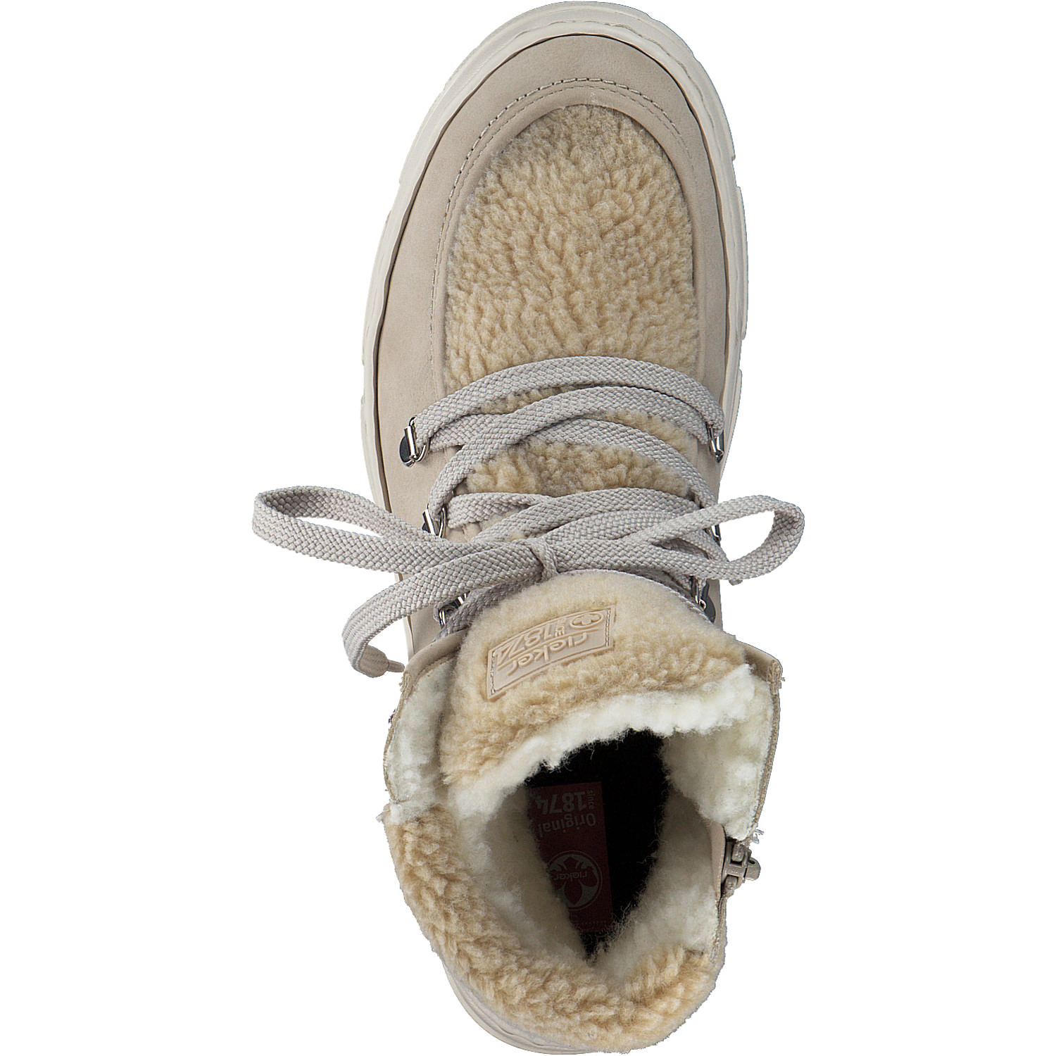 Rieker Z7430, Schnürstiefel, Damen, ginger/beige/champignon