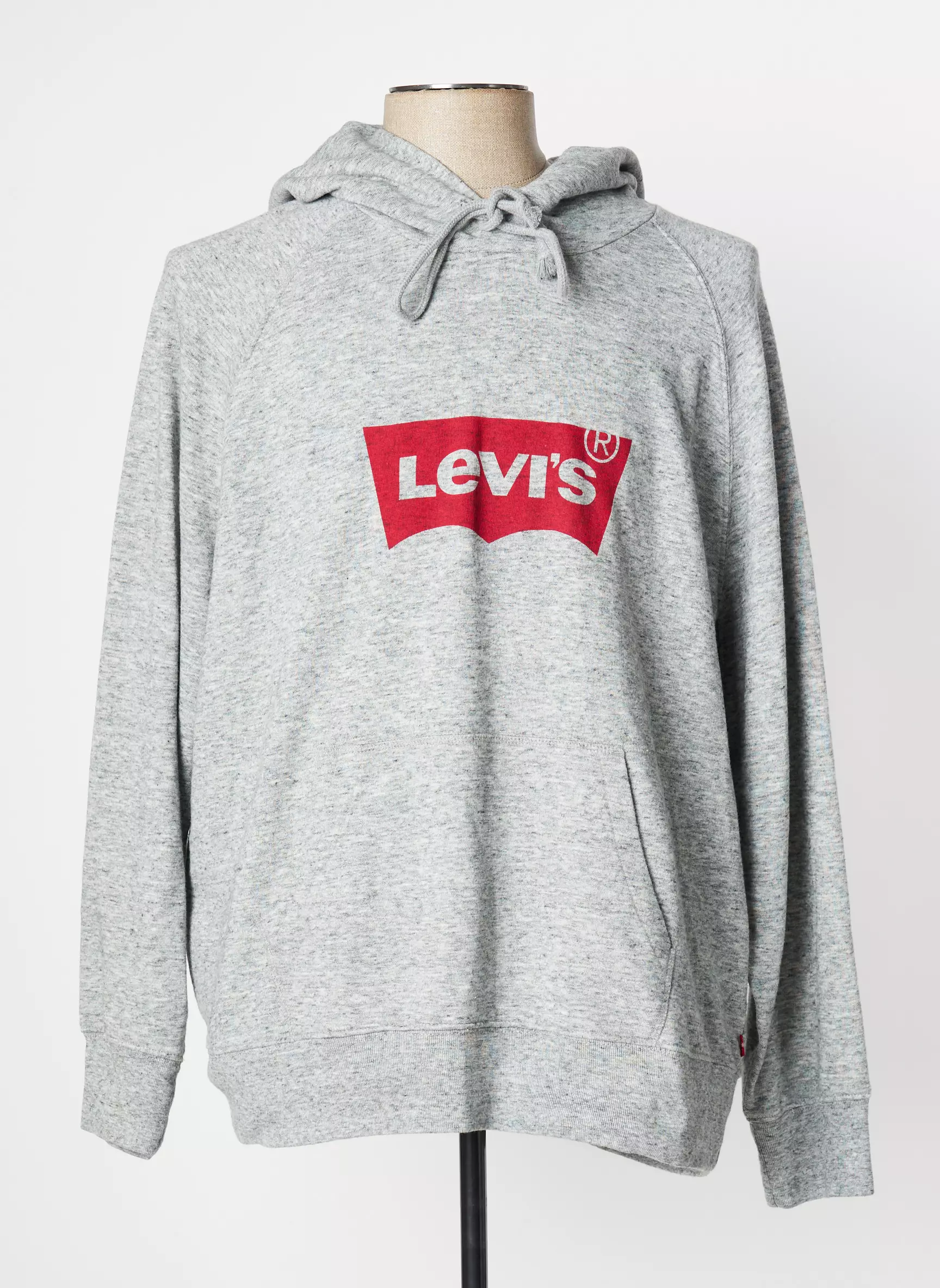 Levis Sweat Capuche Homme couleur gris