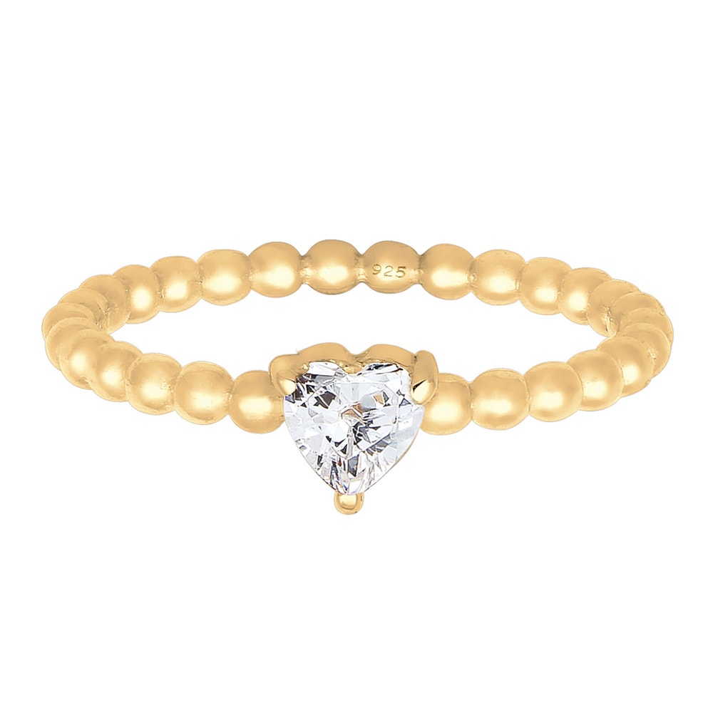 Elli Elli Bague Fiançailles Zircone Bague Femme - (925/1000) Argent Bague