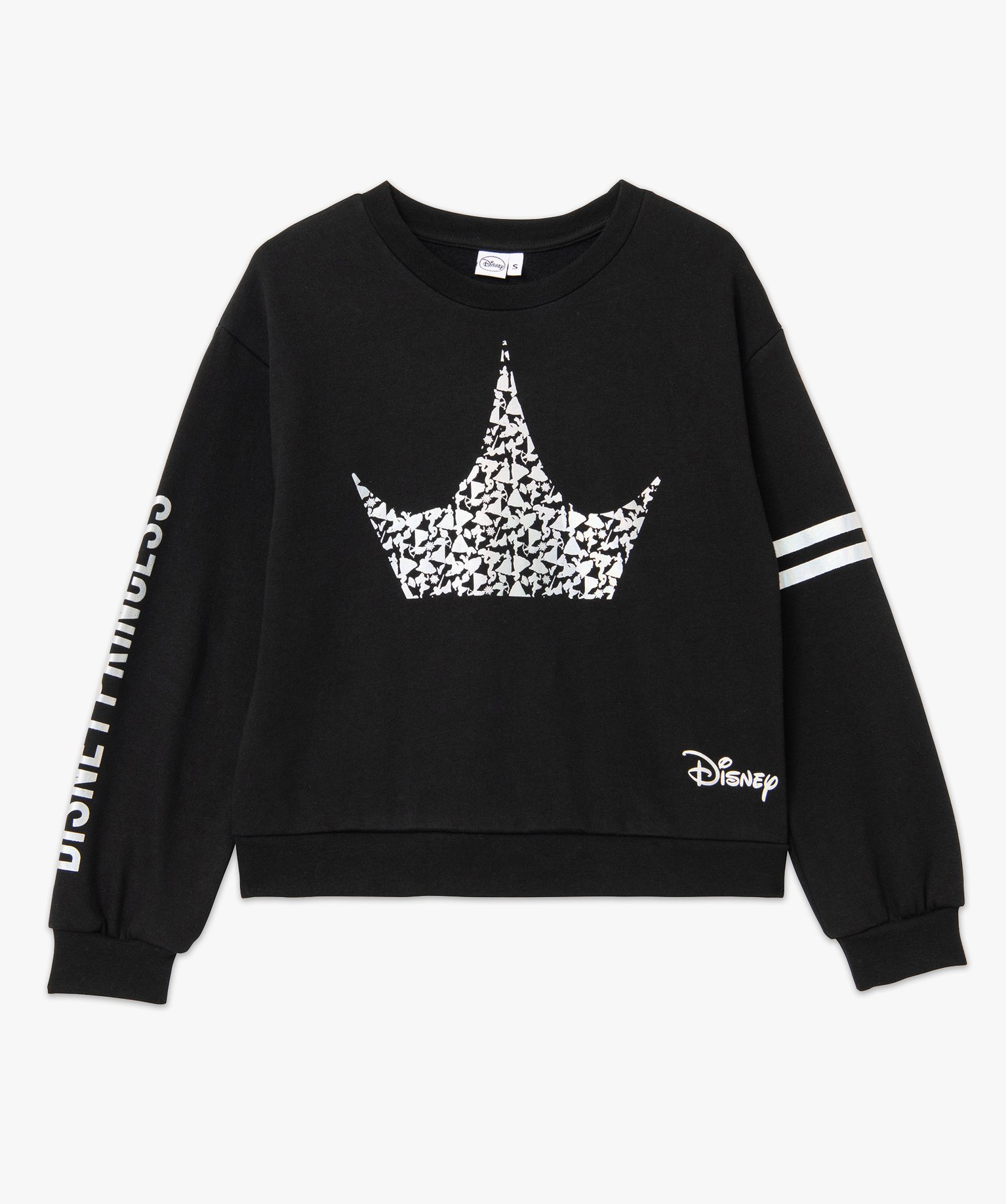 Sweat en molleton doux motifs irisés femme - DS noir | GEMO