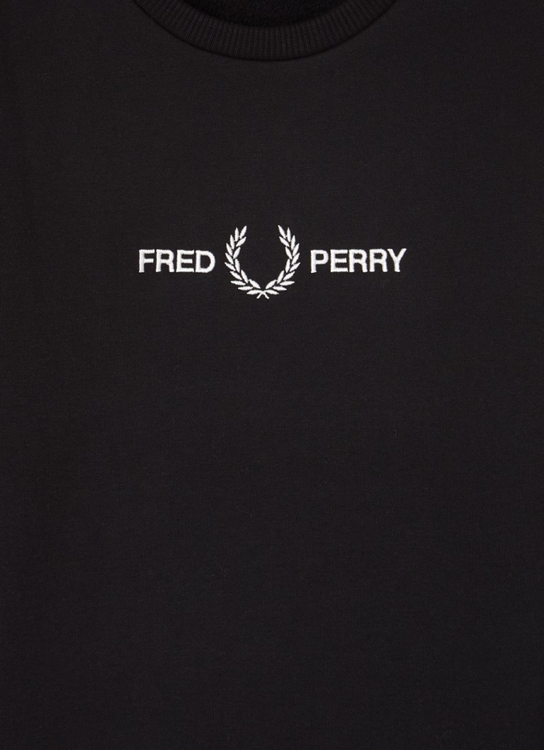 Pulover Fred Perry cu logo brodat