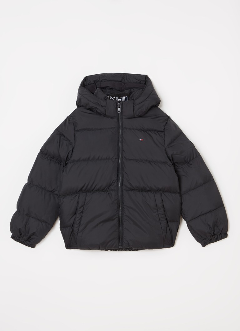Péřová bunda Tommy Hilfiger s péřovou výplní a odnímatelnou kapucí