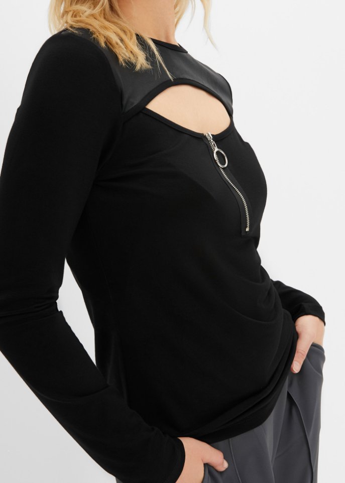Langarmshirt mit Cut-Out