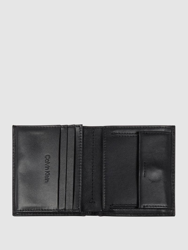 Portemonnaie aus Leder in schwarz