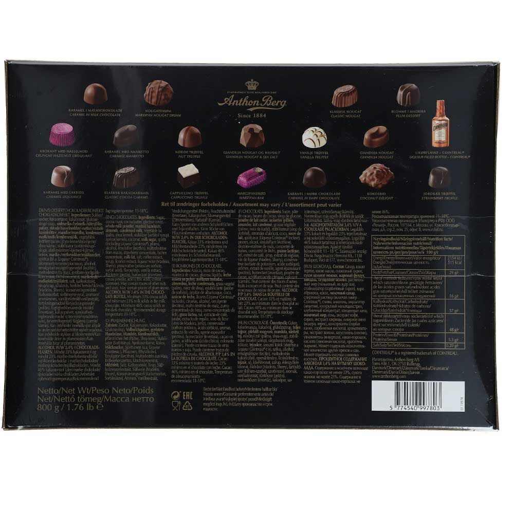 Anthon Berg Luxury Gold Chocolates 800g
