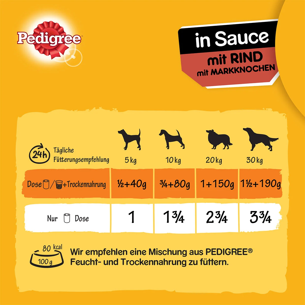 Pedigree Plus Markknochen mit Rind in Sauce kaufen bei ZooRoyal