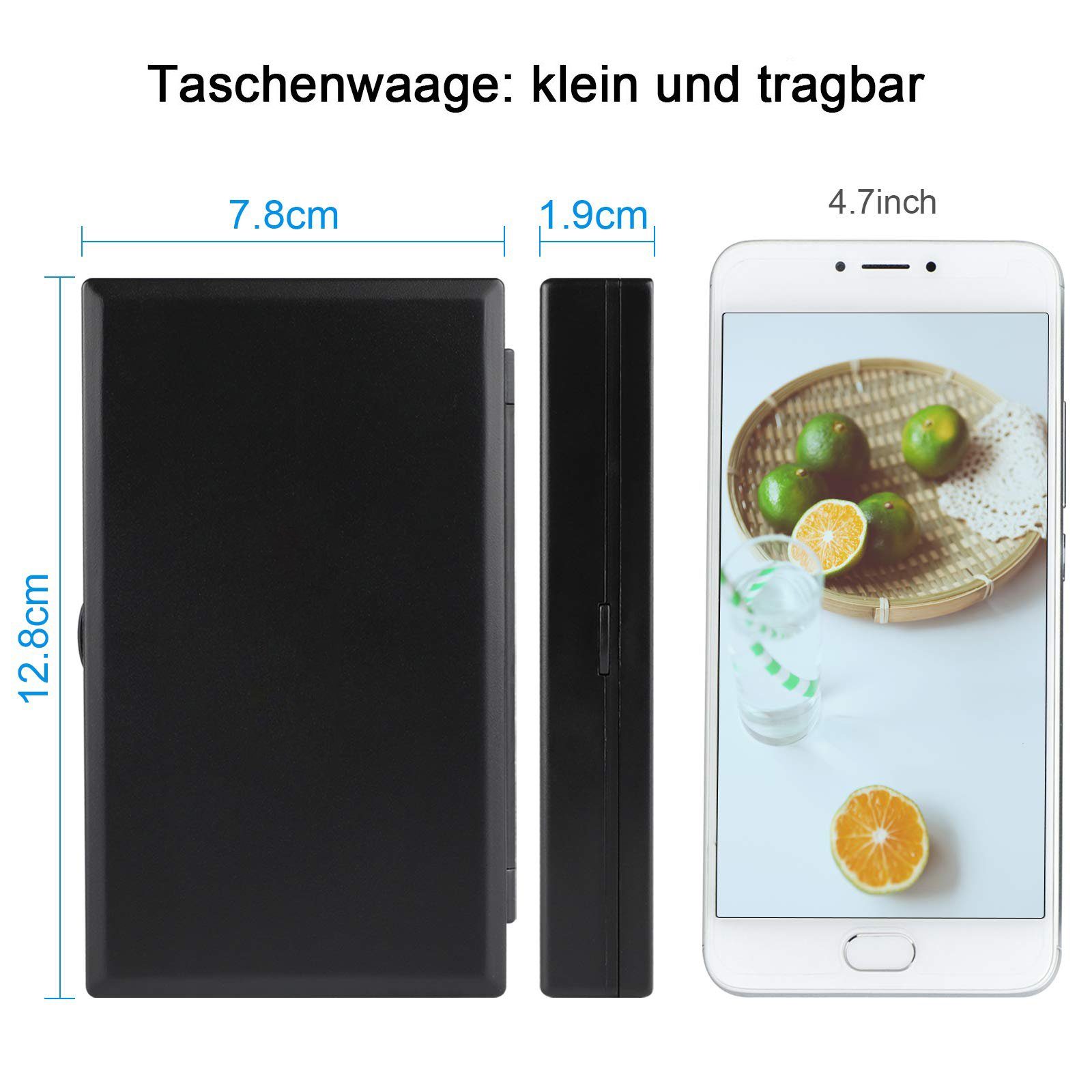 GelldG Küchenwaage Digitale Taschenwaage, Feinwaage Digitalwaage Goldwaage Münzwaage