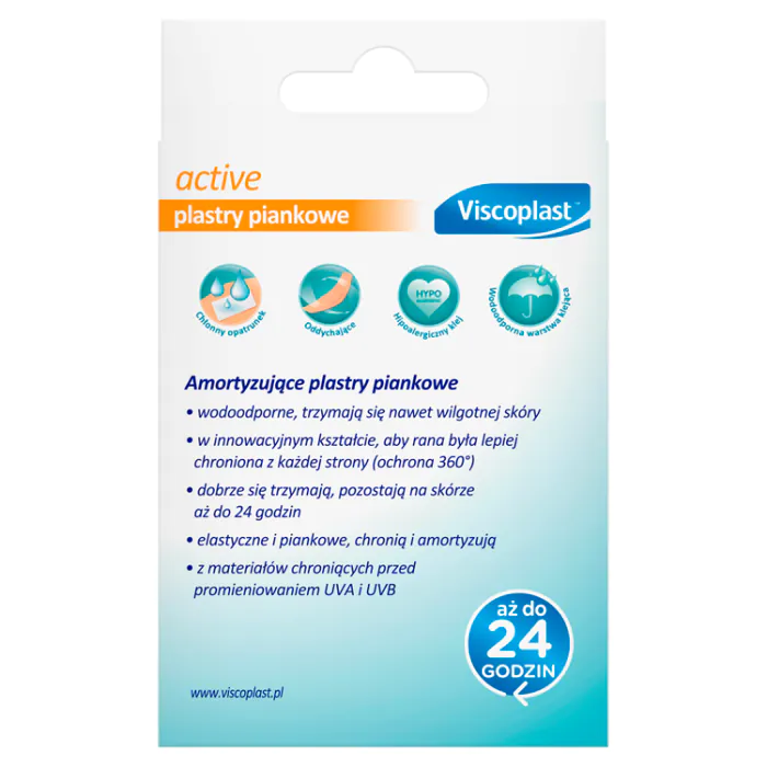 Viscoplast Active, emplastros de espuma