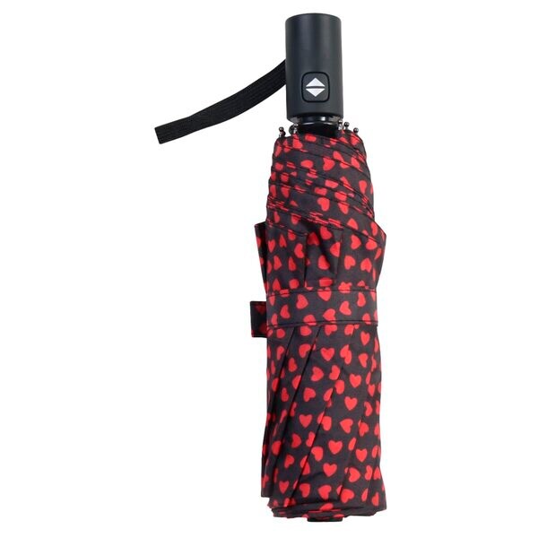 Parapluie pliable à motif cœur