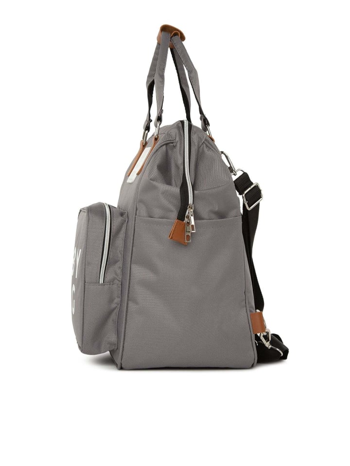 BAGmori Wickeltasche - Rucksack in Grau günstig kaufen onesize