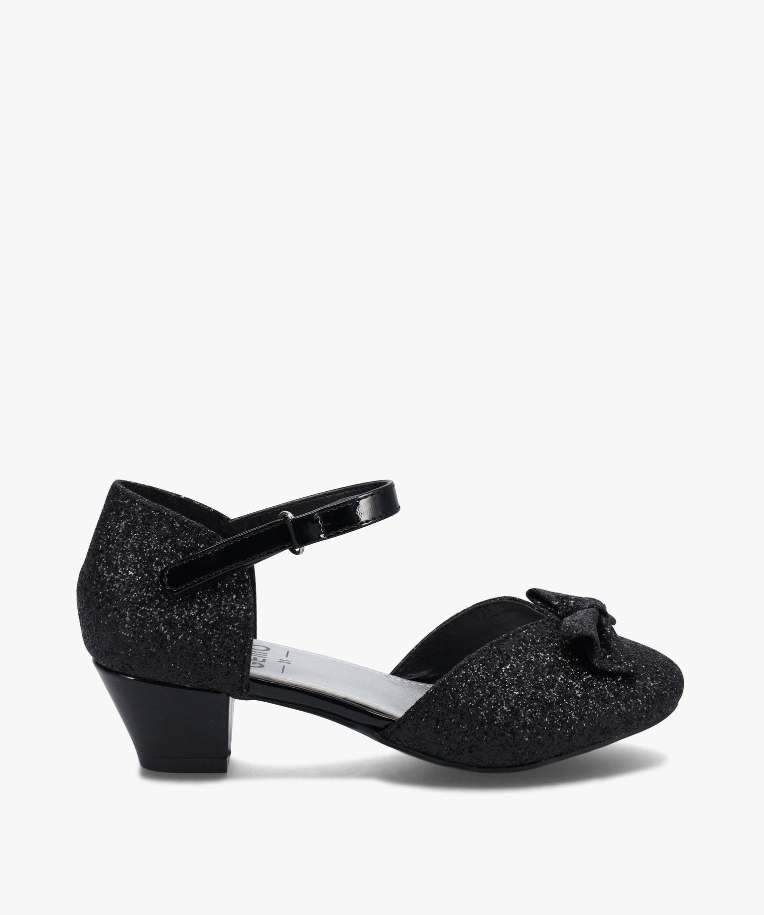 Babies fille à talon dessus pailleté avec n?ud décoratif noir | GEMO