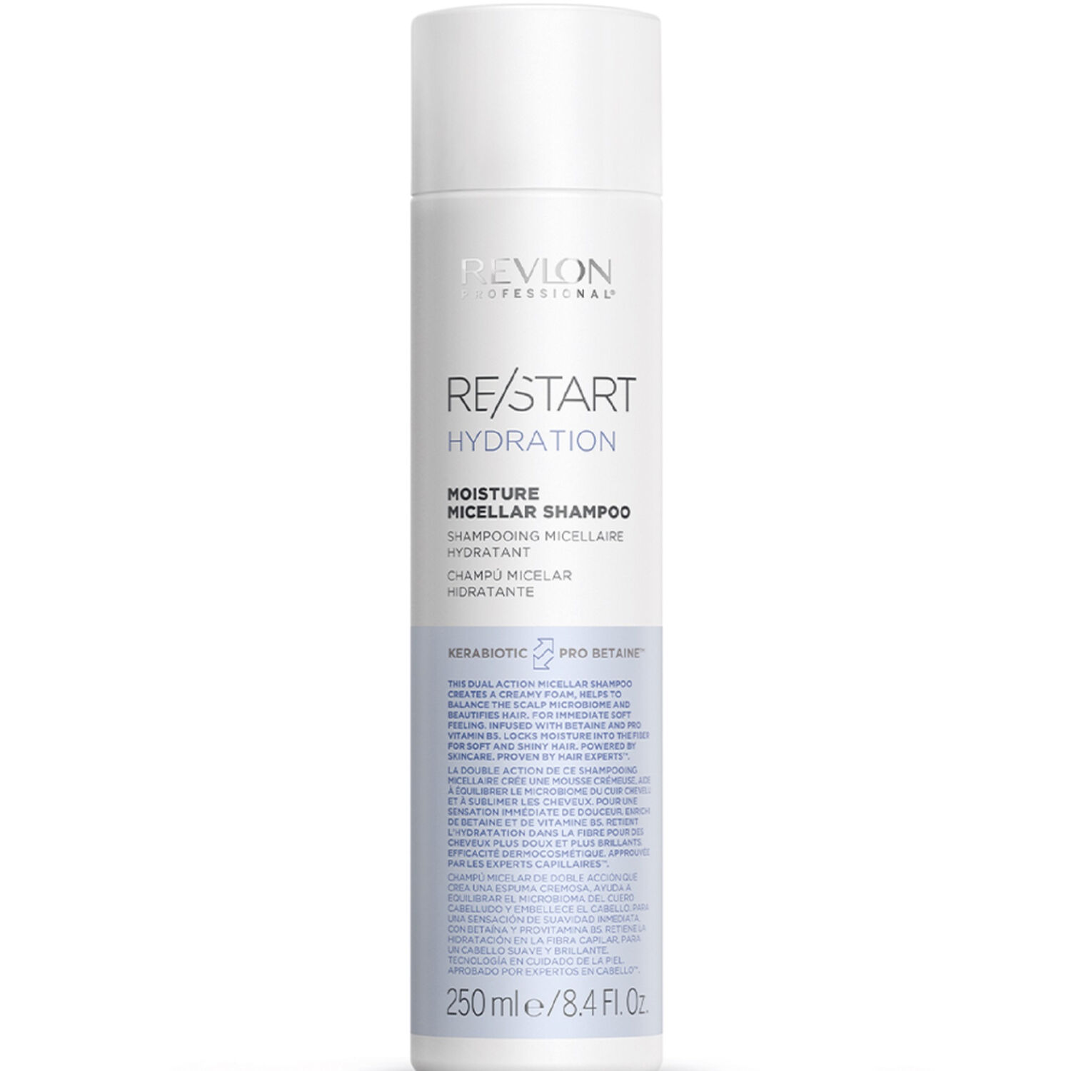 revlon professional Shampoing Micellaire Hydratant RE/START™ HYDRATATION - Tous Types de Cheveux - 250 ml