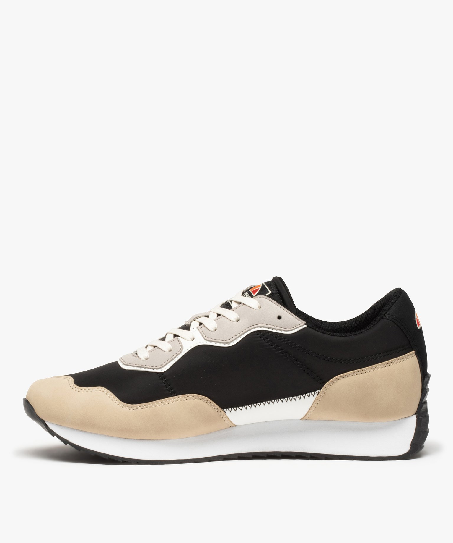 Baskets homme à lacets bi-matière - Ellesse noir | GEMO