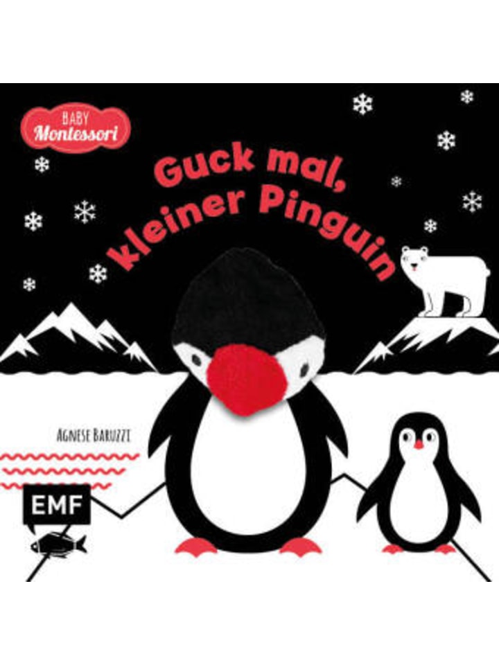Michael Fischer Buch - Kontrastbuch für Babys mit Fingerpuppe: Guck mal, kleiner Pinguin günstig kaufen onesize