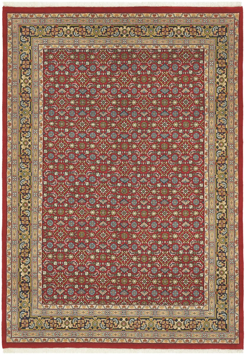 Teppich aus Indien Benaras Herati 50 rot 40 x 60 cm