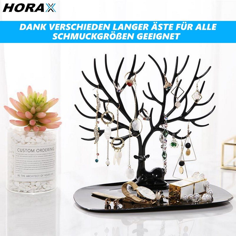 MAVURA Schmuckständer HORAX Schmuckständer Schmuckhalter Kettenständer Hirsch, Geweih Baum Schmuckbaum