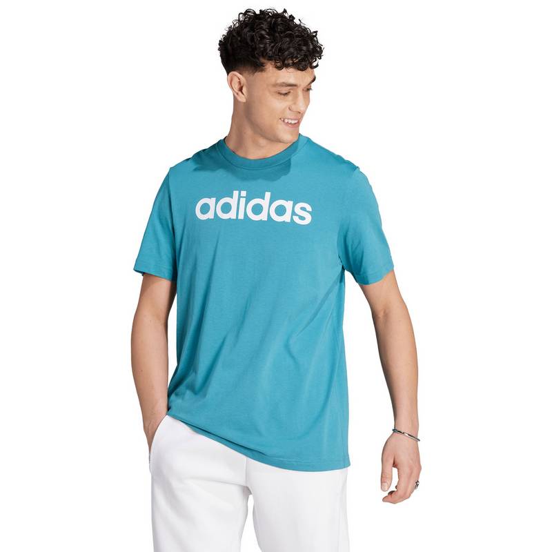 adidas ESSENTIALS LINEAR EMBROIDERED LOGO T-Shirt Herren