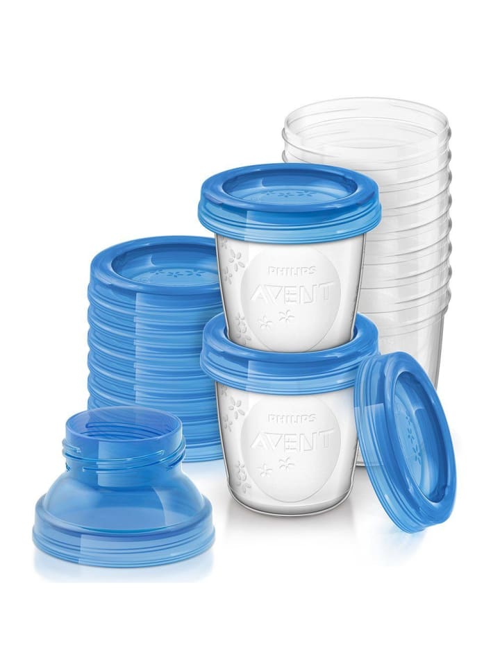Philips Avent 22-tlg. Mehrwegbecher-Set für Muttermilch SCF618/10 in blau günstig kaufen onesize
