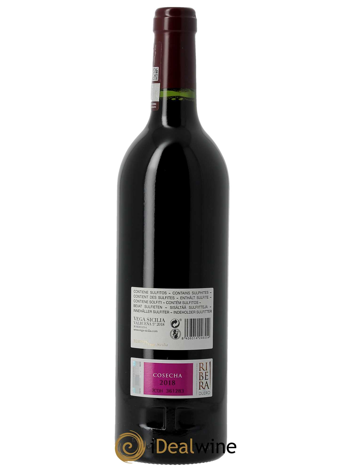 Ribera Del Duero DO Vega Sicilia Valbuena 5 ano Famille Alvarez (CBO à partir de 6 bts) 2018 - Lot de 1 Bouteille
