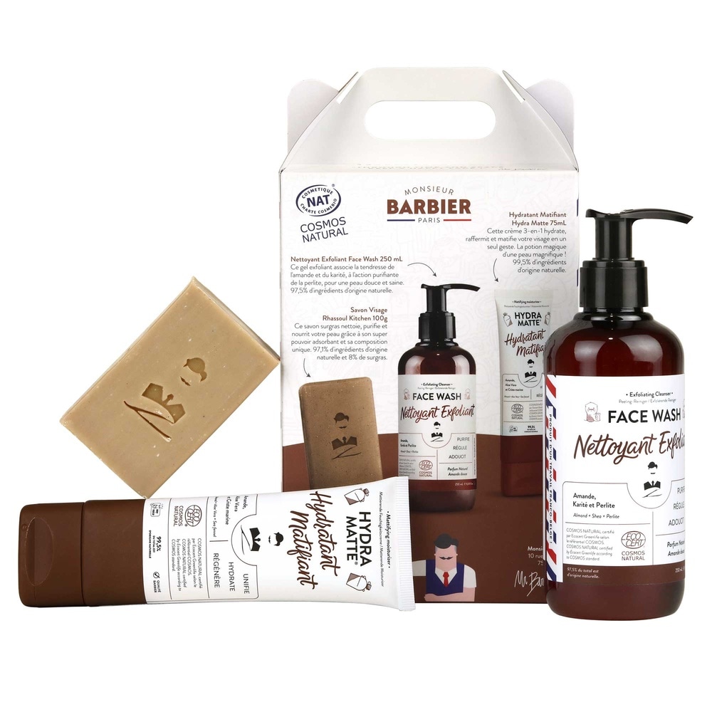 Monsieur Barbier Coffret Happy Face pour Homme Coffret Cadeau Soin Visage pour Hommes