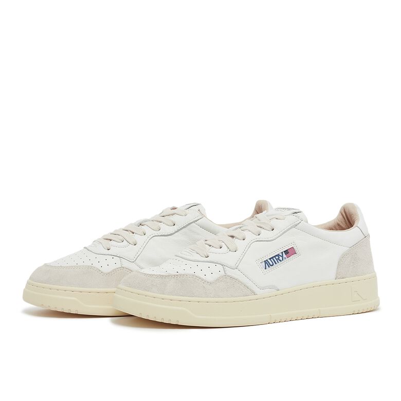 Autry Medalist Low goat/suede wht/white