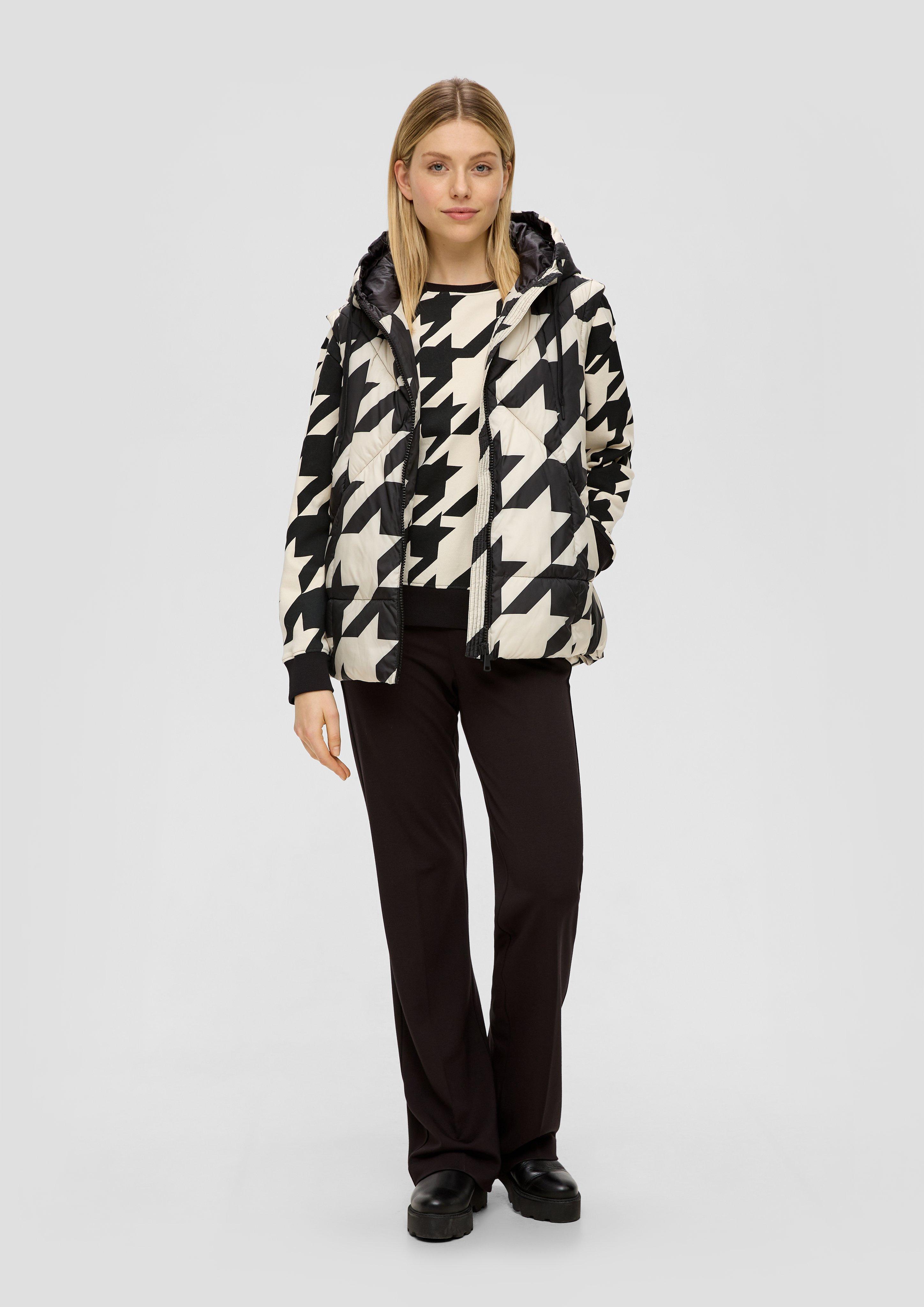 Sweatshirt mit Hahnentritt-Muster  2139793-99R6