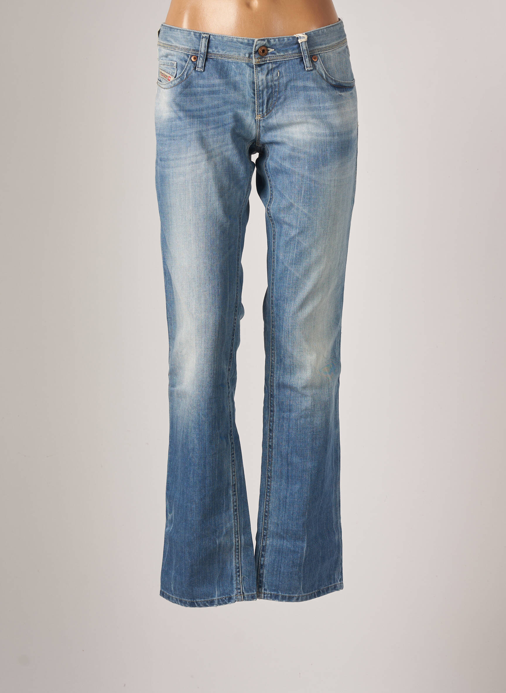 Diesel Jeans Bootcut Femme couleur bleu