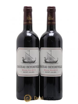 Château Beychevelle 4ème Grand Cru Classé  2016 - Lot de 2 Bouteilles