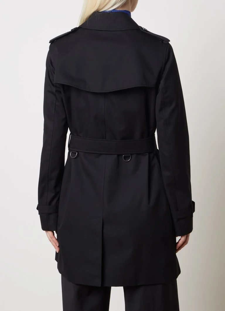 Trench doppiopetto Burberry Kensington con cintura