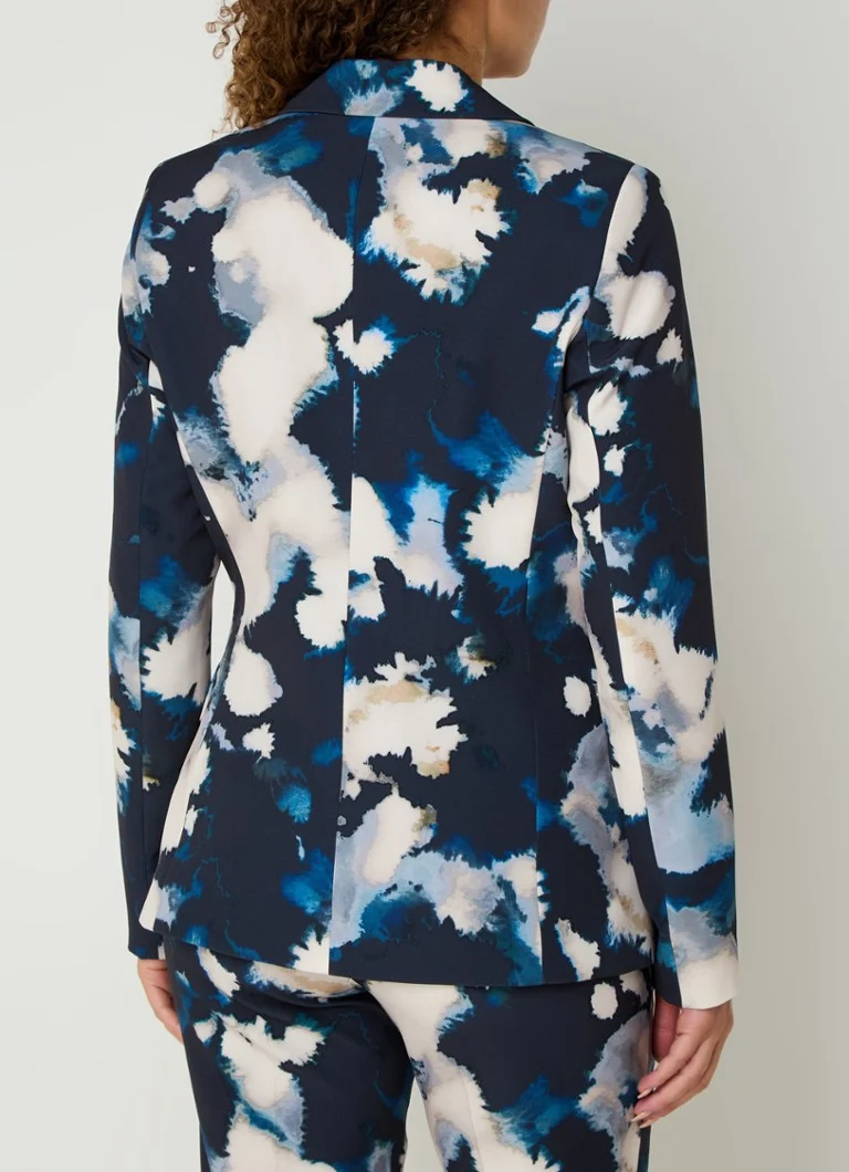 Claudia Sträter Blazer with shoulder pads and print