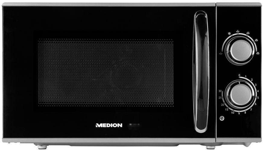 Medion® Mikrowelle MD 15644, Mikrowelle, 17 l, Leistung 700 W, 6 Leistungsstufen, Auftaufunktion