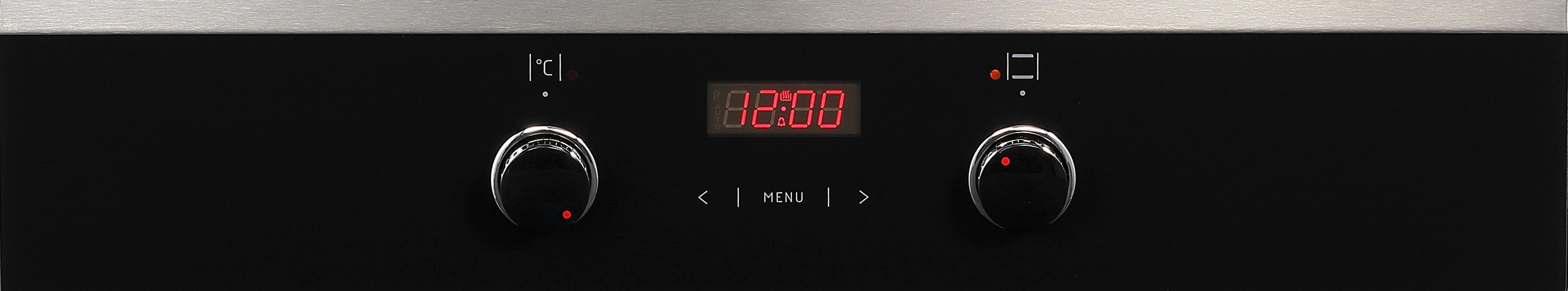 Hanseatic Einbaubackofen 10153.3eETsDpHbX, mit 3-fach-Teleskopauszug, Simple Steam
