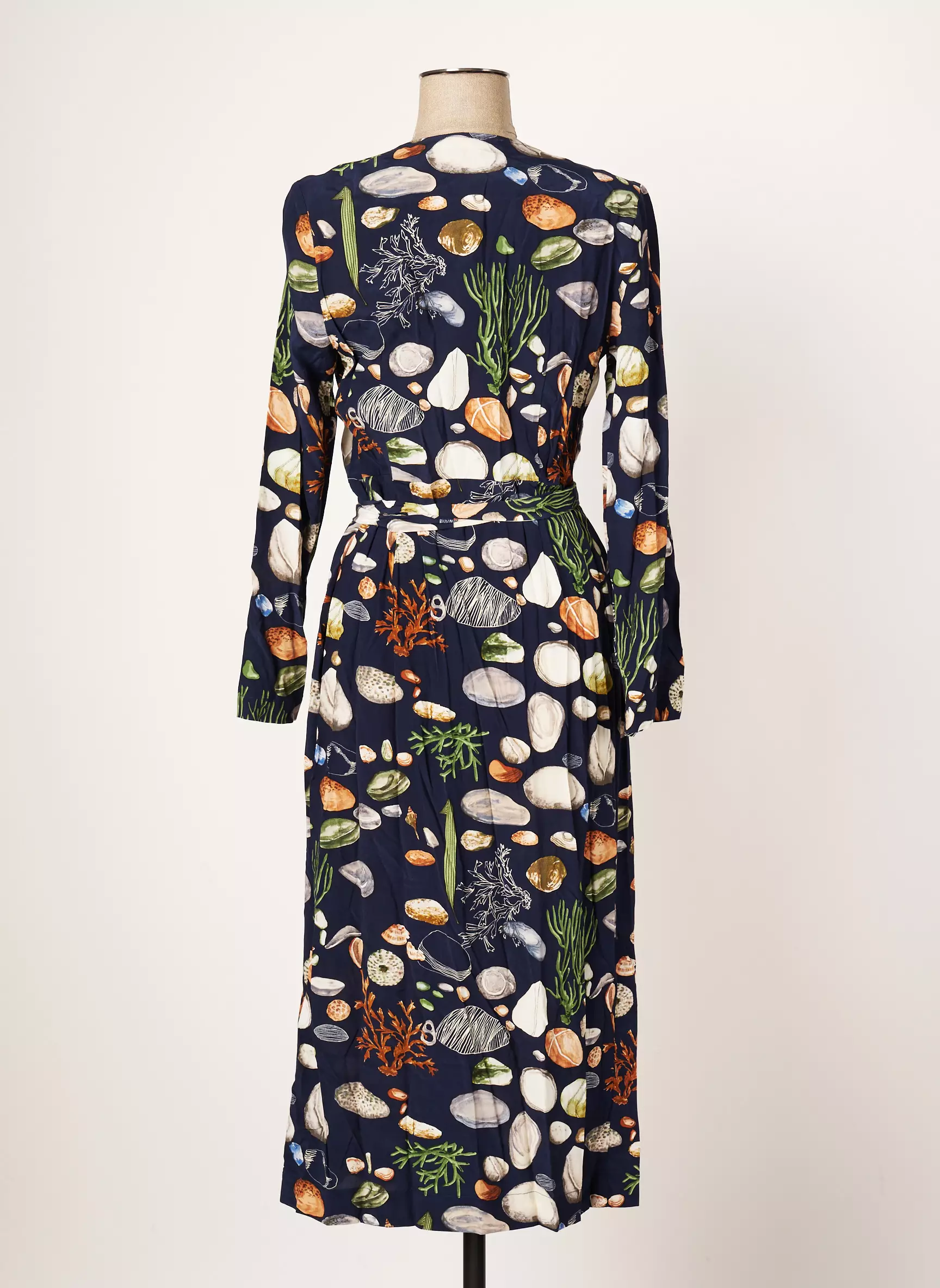 Nice Things Robes Longues Femme couleur bleu