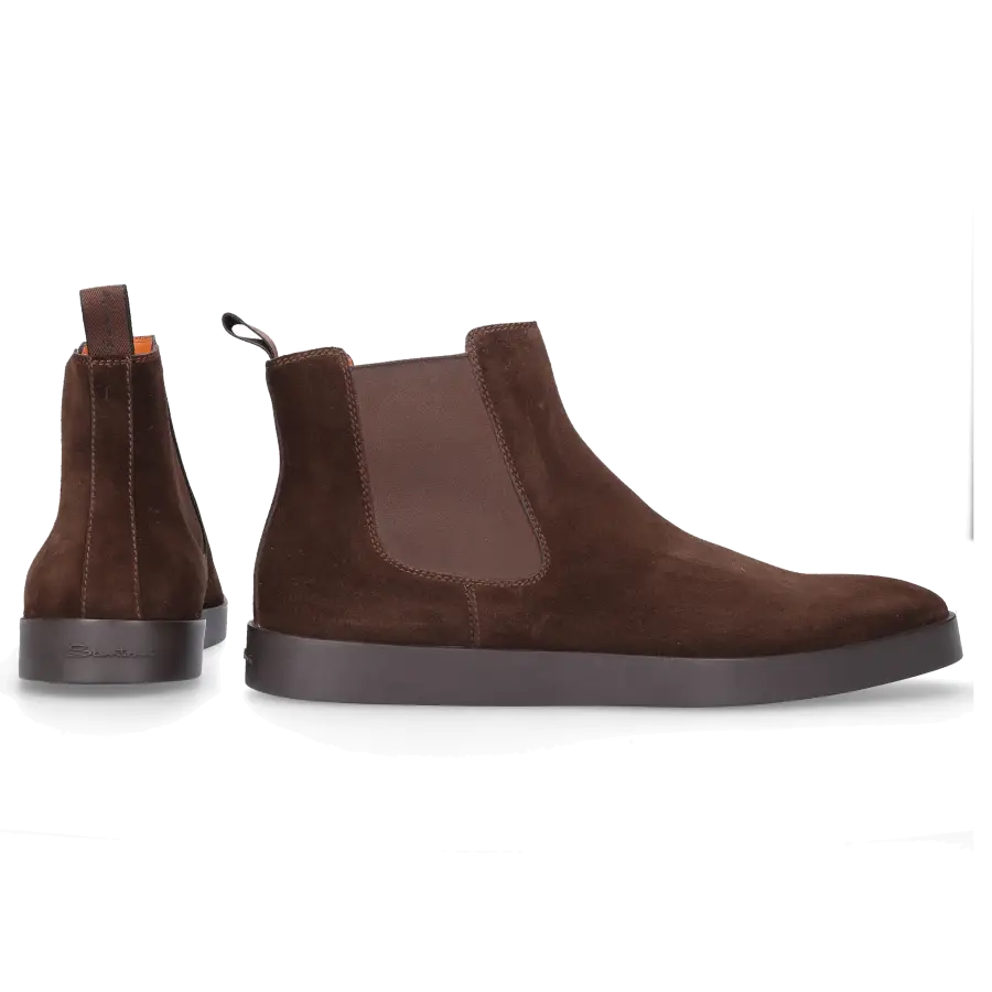 Santoni - Loafer 17833 Veloursleder - braun
