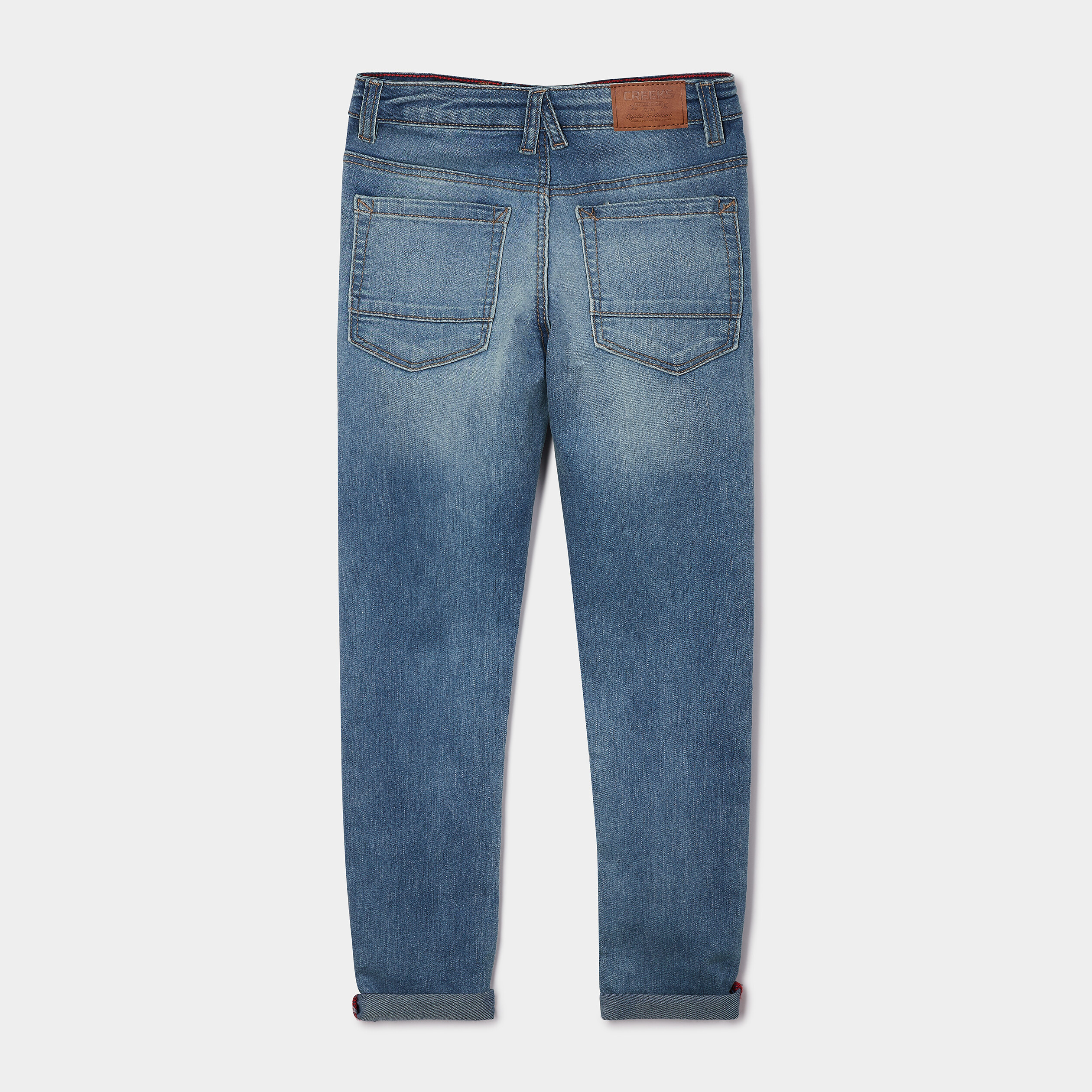 Jeans skinny taille ajustable Creeks denim double stone garçon | La Halle
