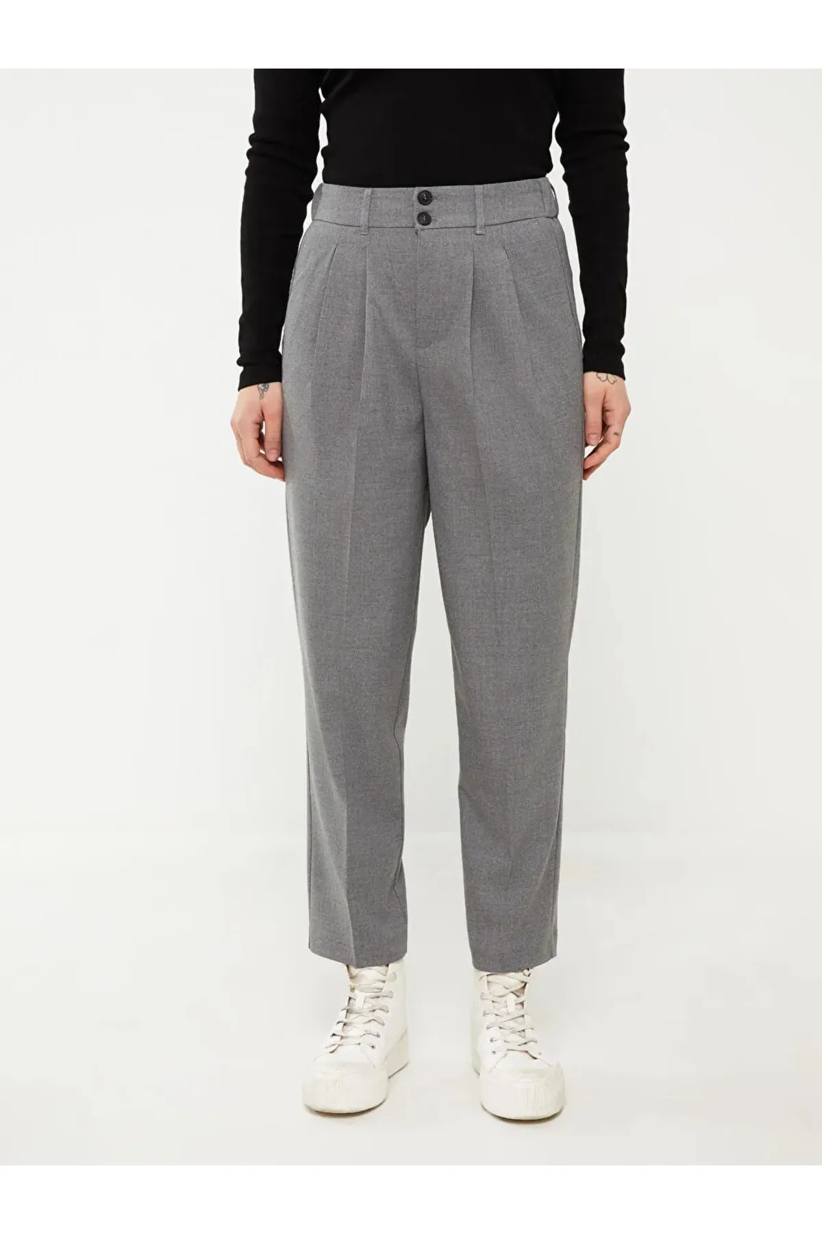 LC Waikiki  Lcw Casual Damen-Karottenhose mit elastischem Bund